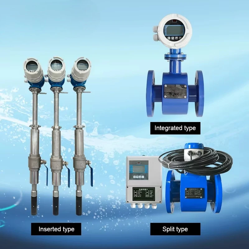 DN150 electromotive force water-liquid volumetric electromagnetic magnetic flow sensor