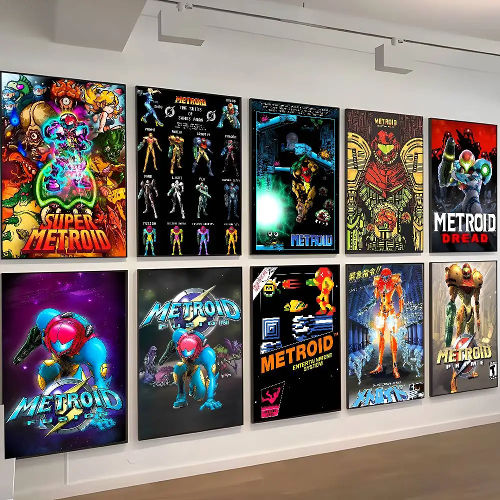 Anime Metroid Prime Good Quality Prints and Posters Vintage Room Bar Cafe Decor Home Decor