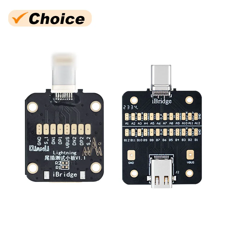

QIANLI iBridge Tail Plug Type-C Charging DVDP Detection Epitaxial Board Fast Charging Data Transfer Fault Analsis Instrument