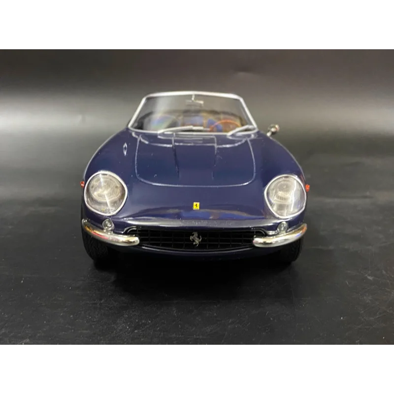 Diecast KK 1/18 Scale Ferrari 275 GTB4 Nart Spyder 1967 Deep Blue Alloy Car Model Collectible Toy Gift Souvenir Display Ornament