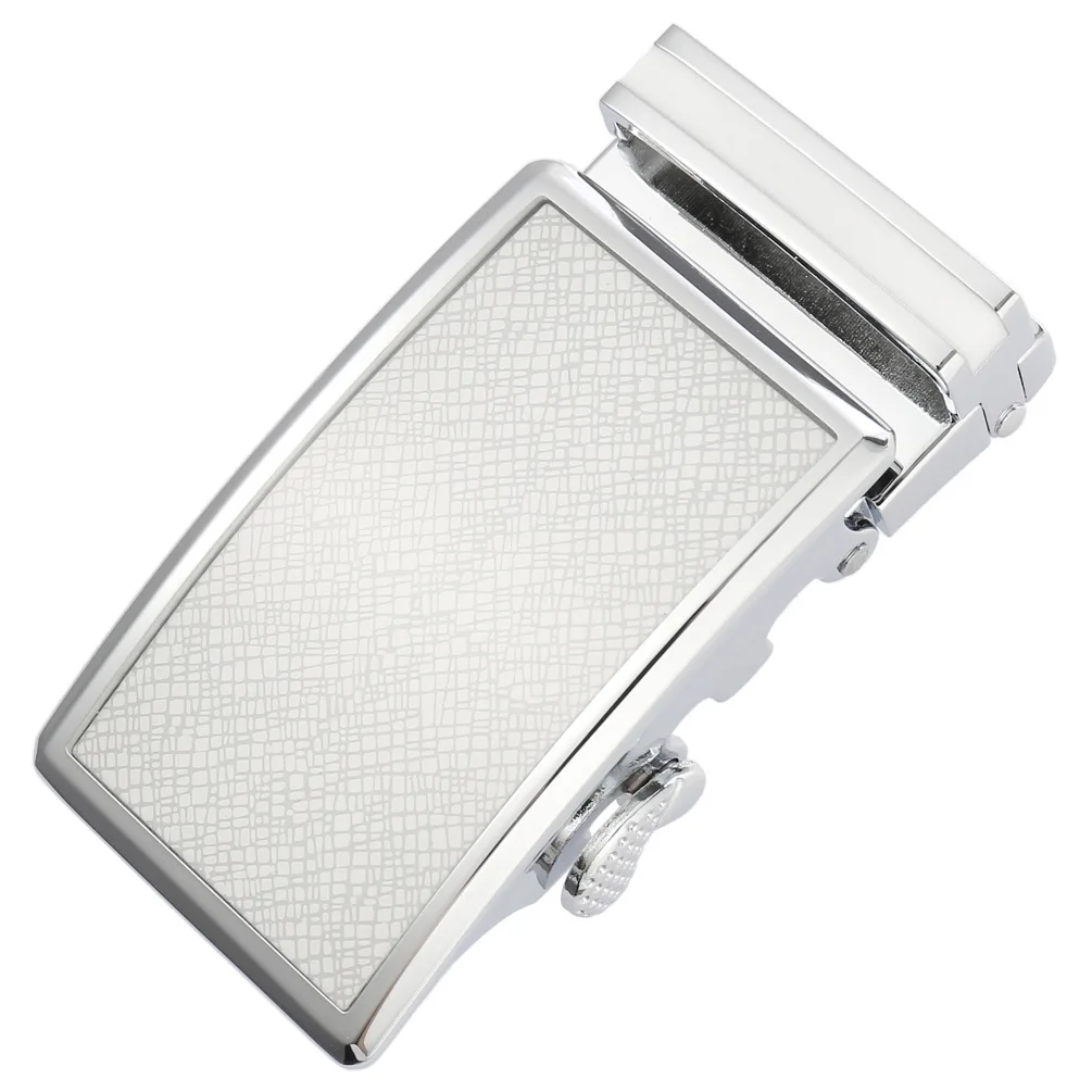 Men's New Automatic Buckle Casual Business Square Alloy Belt Accessories Solid Colour Versatile Belt Buckle 3.5cm