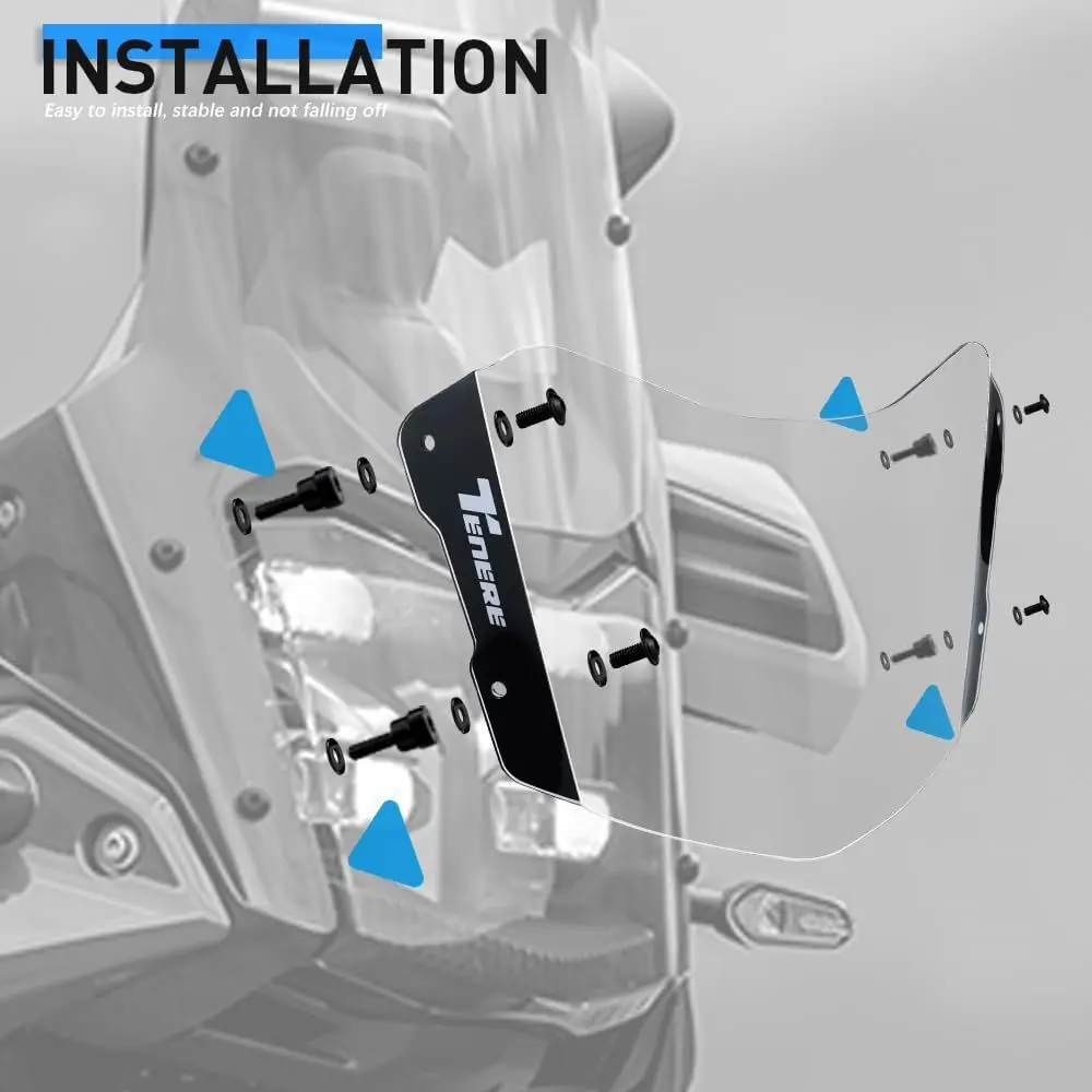 Protecteur de phare en Polycarbonate Tenere 700 Rally, accessoires de protection de phare pour Yamaha Tenere 700 (Transparent)