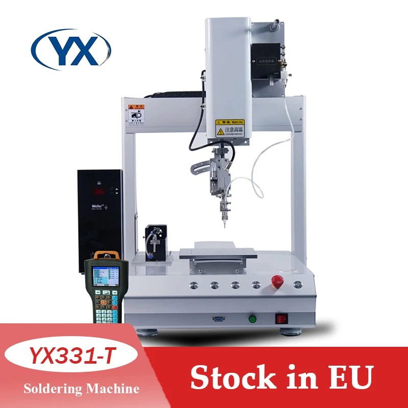 Stock en la UE YX331-T fábrica directamente automática USB Robot de soldadura PCB máquina de soldadura luz LED Stringer máquinas de soldadura
