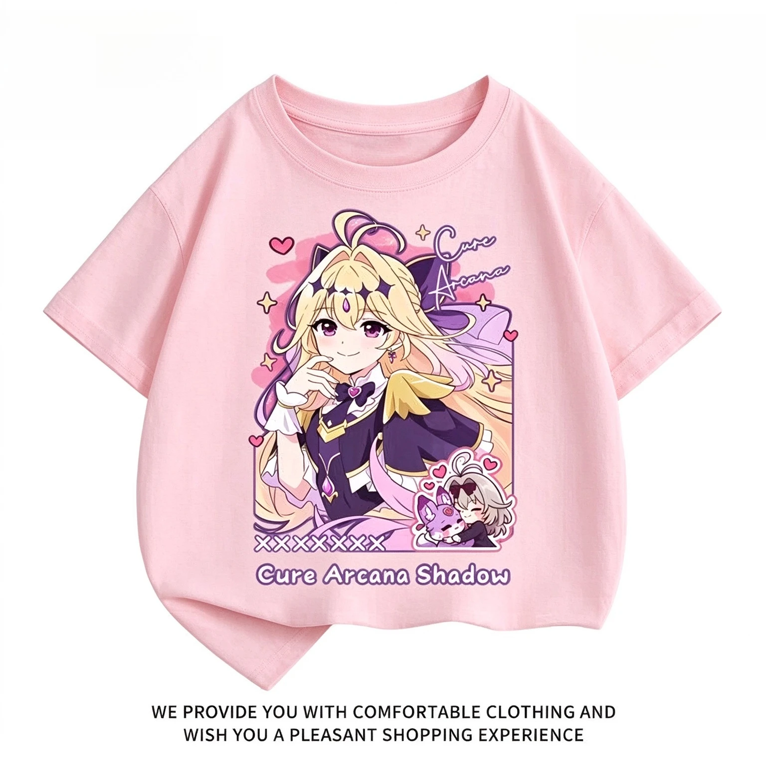 2026 New Moria Ruruka Family Matching Oversized Unisex Streetwear T Shirt Cure Arcana Shadow Anime Print Short Sleeve Tee