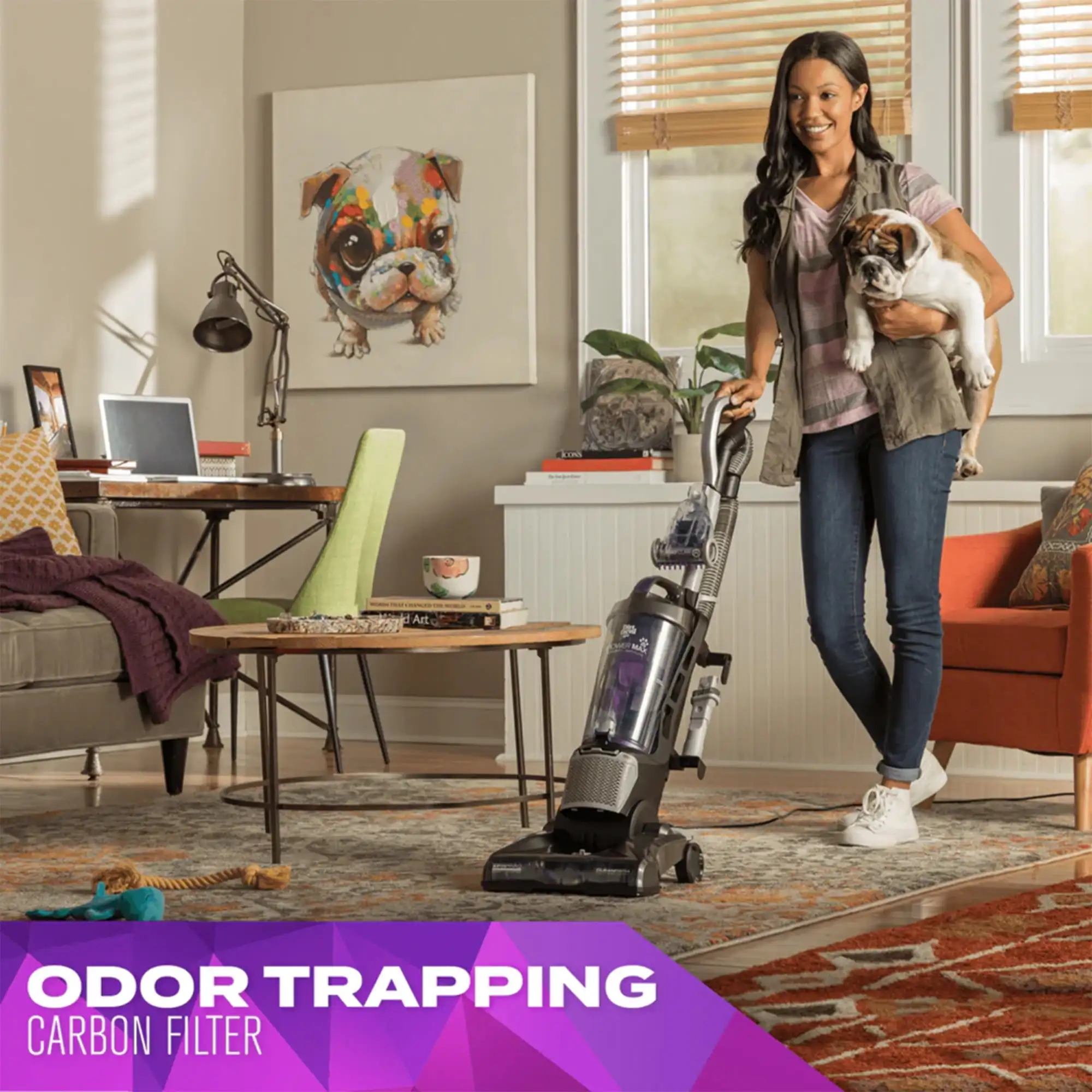 Pet UD70167 - Aspirador vertical - Sin bolsa - Rojo