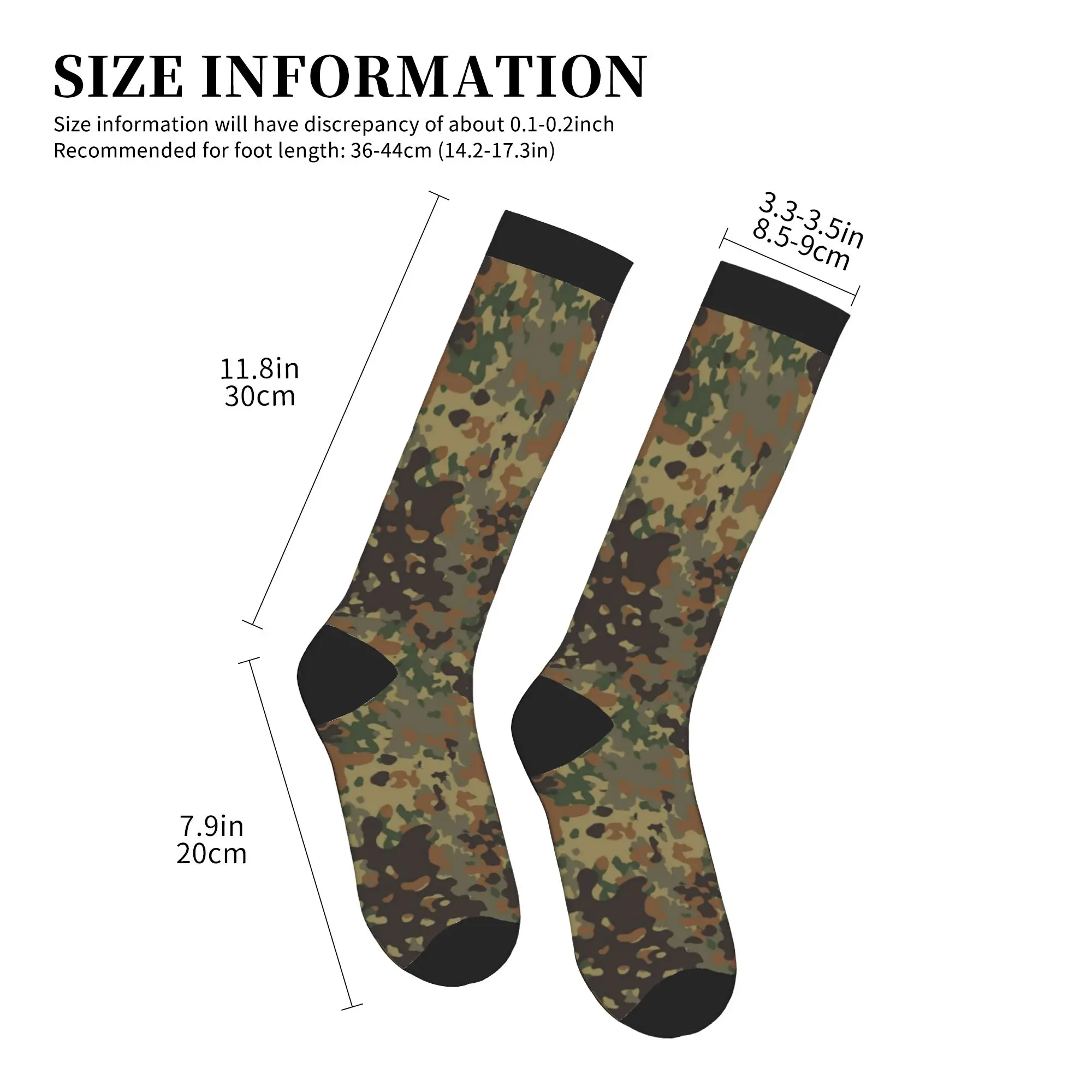 Germany Army Camouflage Dress Socks Men Women Warm Funny Novelty  Sports Compression Socks view 4