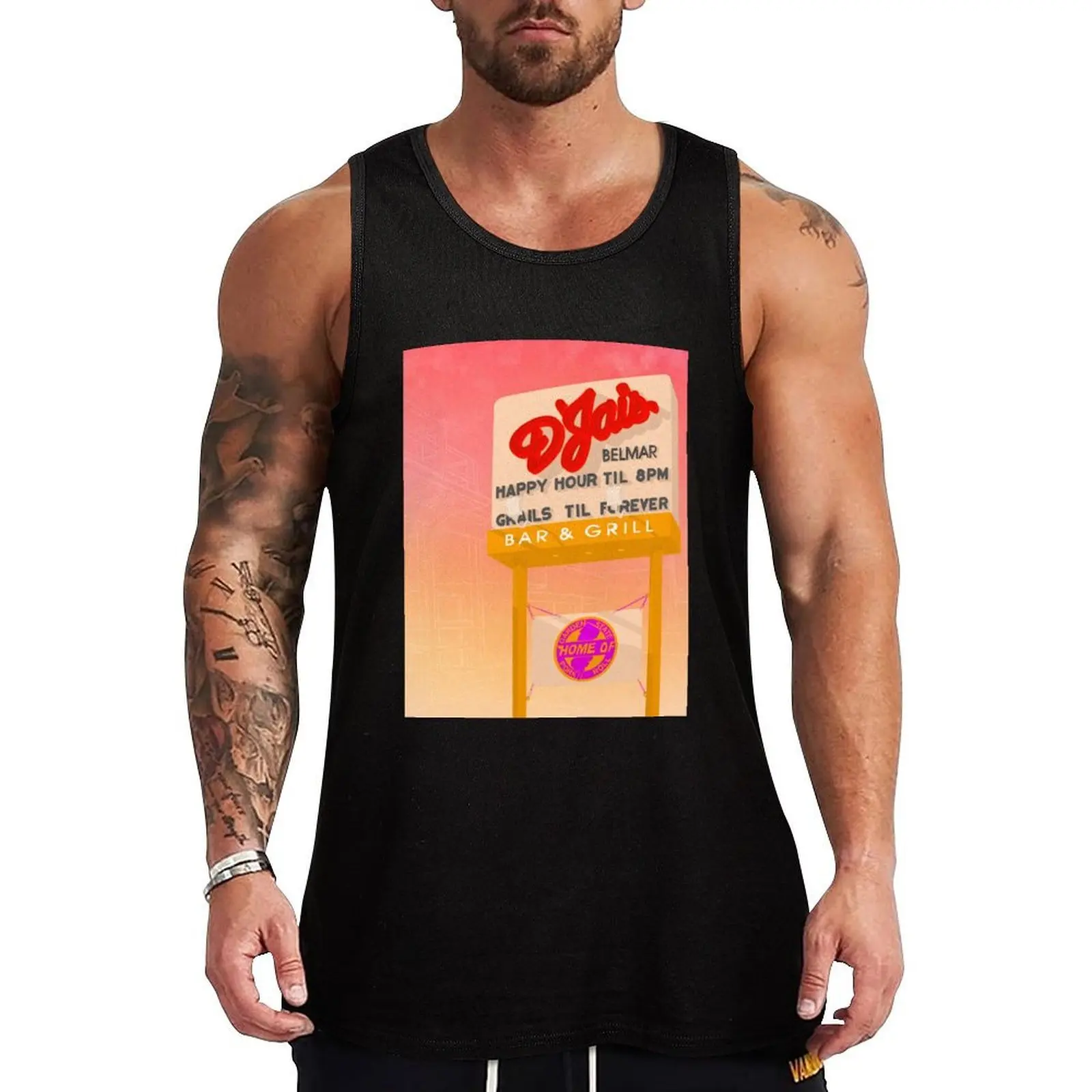 

Belmar NJ Tank Top Street Casual Tank Top Urban Sleeveless Shirt