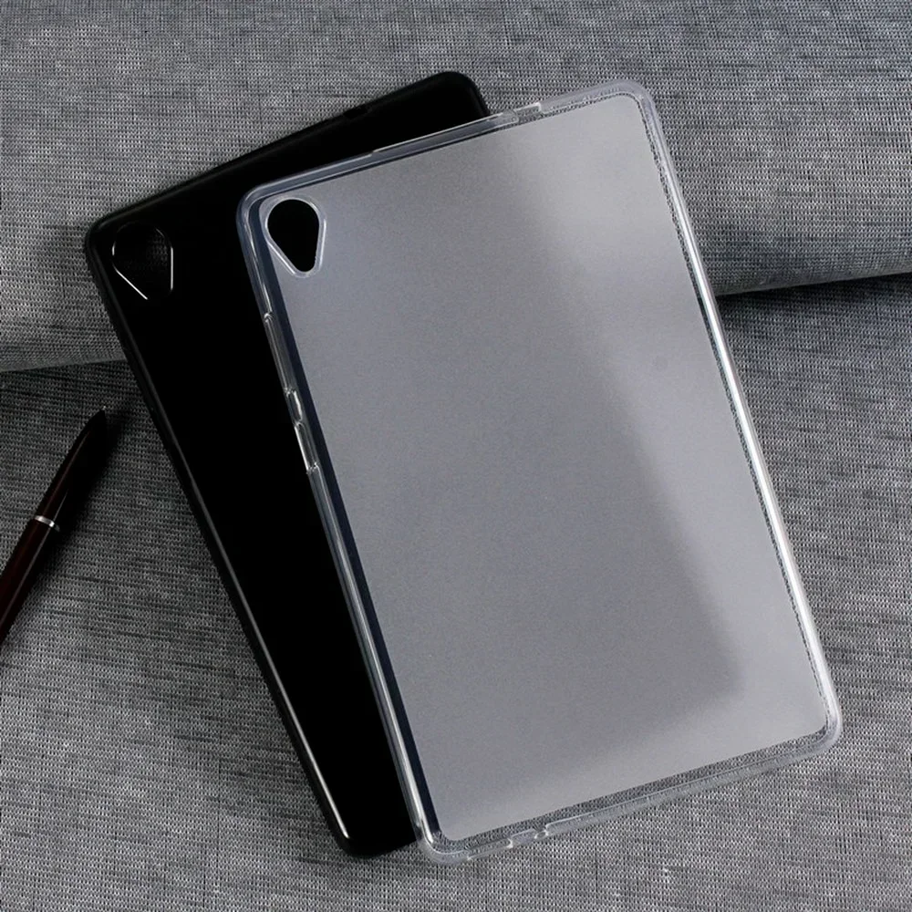 Softcase für Lenovo Tab M8 HD 8.0 ''TB-8505F TB-8505X Silocone TPU Abdeckung für Tab M8 FHD TB-8705 8705x 8705F gehärtetes Glas