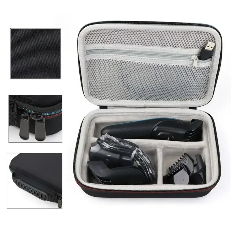 Durable Shockproof  Electric Shaver Razor Protective Case Carrying Case Zipper Bag Shaver Storage Bag