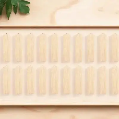 

20Pcs DIY Carving Bookmarks Wooden Blank Craft Tags for Creative Bookmark Making Unfinished Wood Hanging Labels for Kids