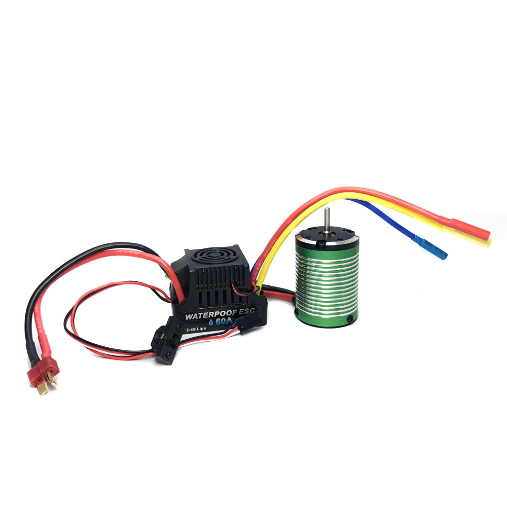 X-TEAM Waterproof Brushless Motor 3650 60A ESC for Wltoys 104001 124019 144001 Traxxas RedCat HSP 1/10 1/12 1/14 RC Car Buggy