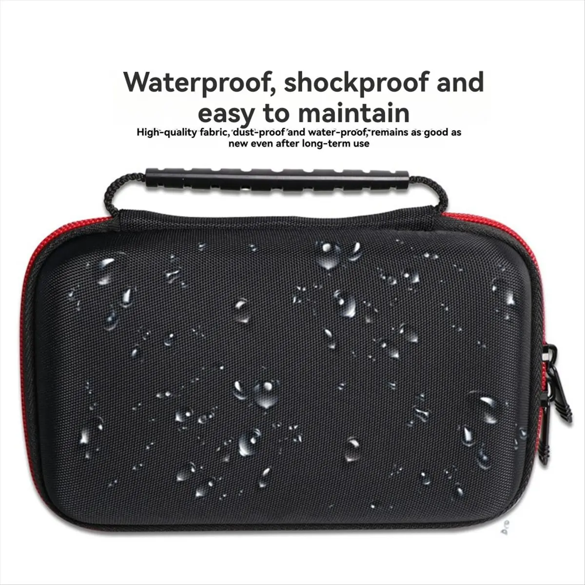 ★▲ Game Console Hard Shell Carrying Case for XL Game Card Accessories Protective Storage Bag Orange & Black