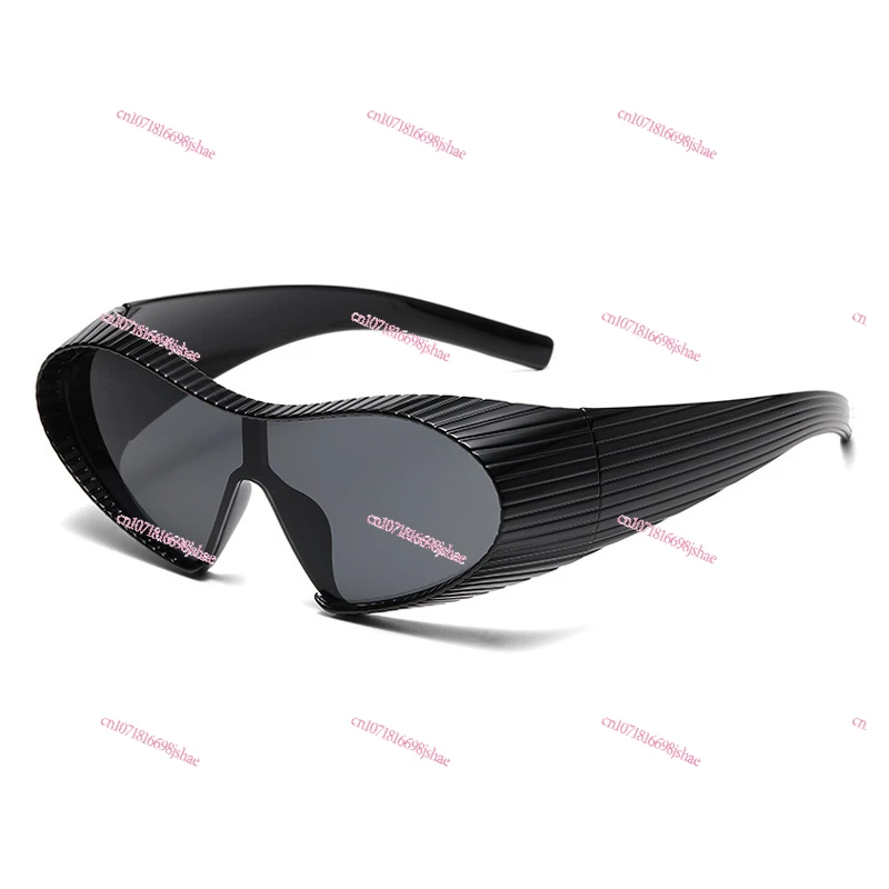 Future Technology Sense Cyberstyle Special-shaped Sunglasses Avant-garde Catwalk Concave Sunglasses Men and Women Tide