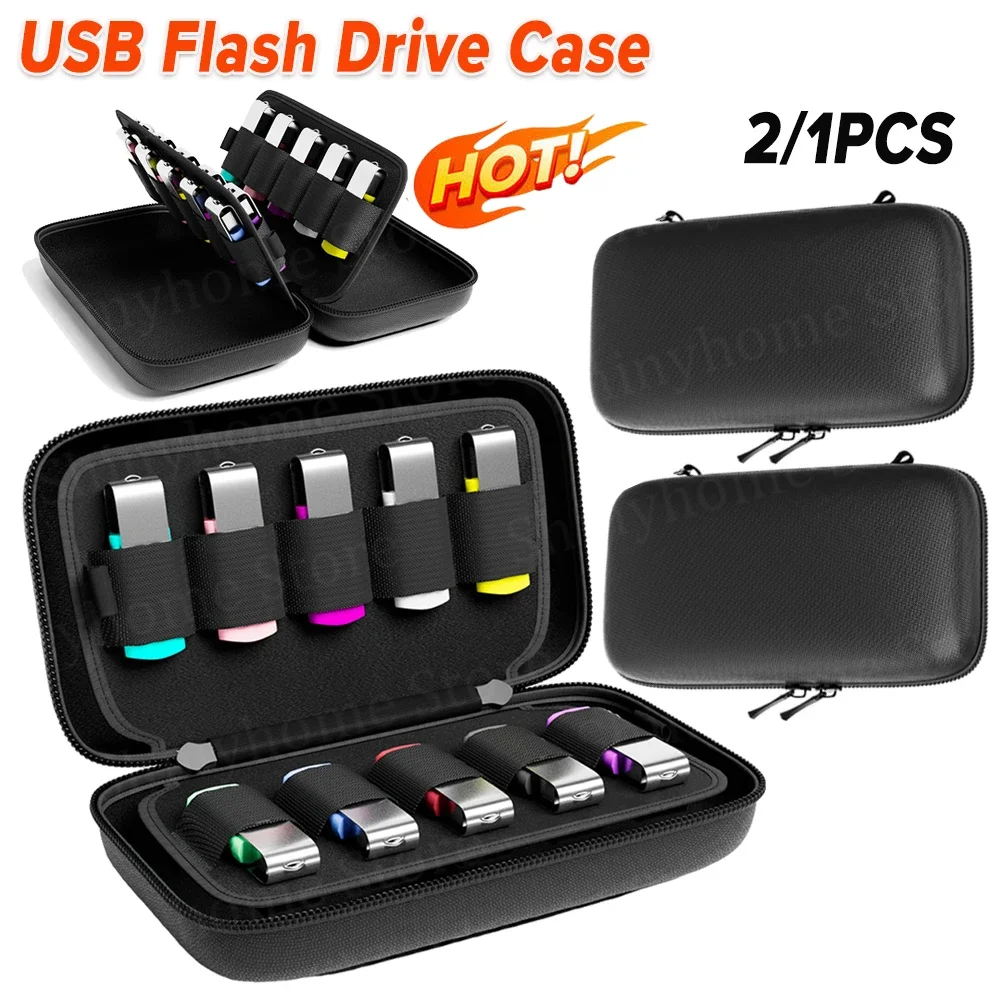 محرك فلاش USB حافظة حقيبة للتخزين حامل محرك فلاش USB حقيبة التخزين الملحقات الإلكترونية المنظم لقلم محرك فلاش USB