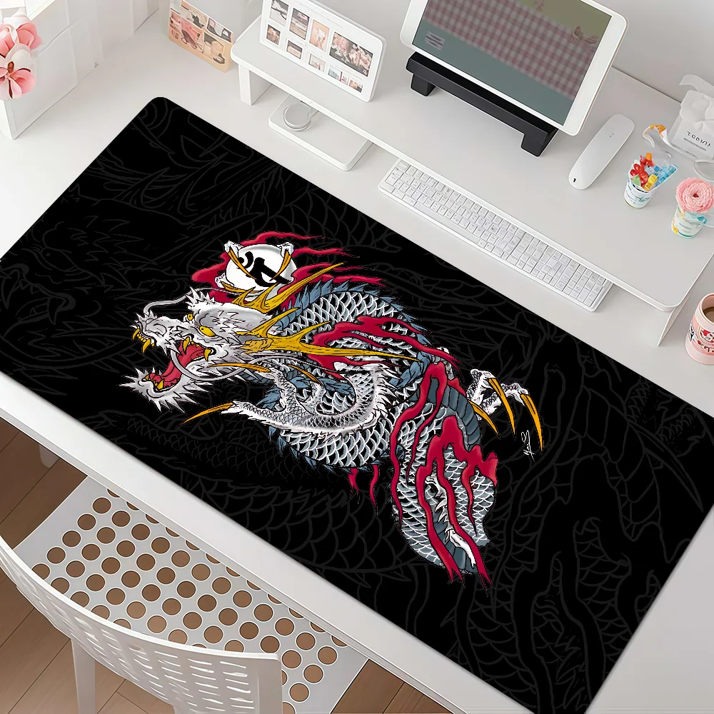 Y-Yakuza L-Like A D-Dragon Mouse Pad Large Non-Slip Waterproof Mat Stitched Edge Keyboard Pad for Gaming Daily Office