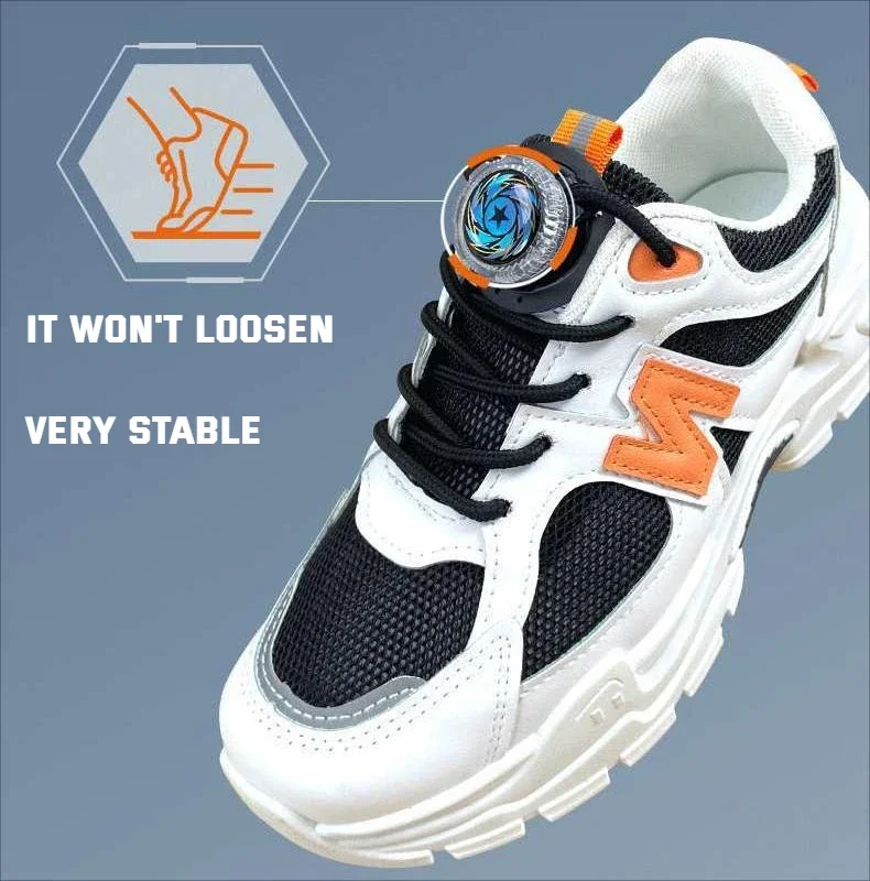 Thick Rope Automatic Shoelaces Without ties Crystal Swivel Buckle Laces Sneakers Adult Kids 4mm Round Shoelace Shoe Accessories image 3