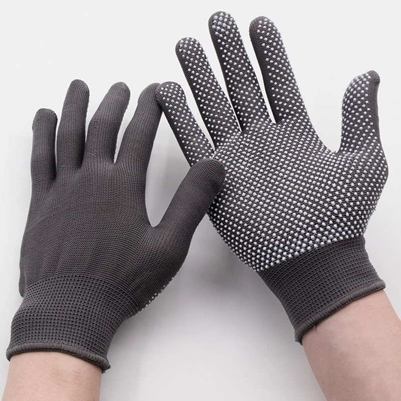 Anti-slip Wear Resistant Nylon Full Finger Gloves Garden Work Gloves For Women Men Anti-UV Outdoor Riding Cycling Gloves Mittens