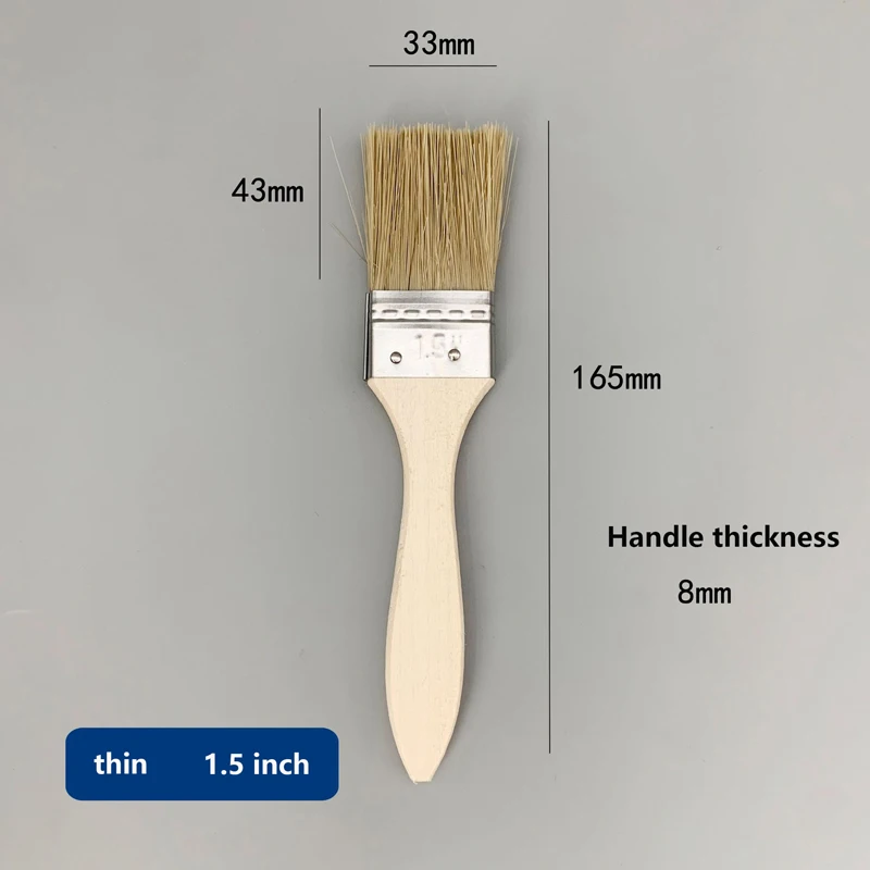 تتوفر فرش الطلاء ذات المقبض السميك والمقبض الرفيع. فرش منزلية لإزالة الغبار ذات شعيرات ناعمة وفرش خاصة