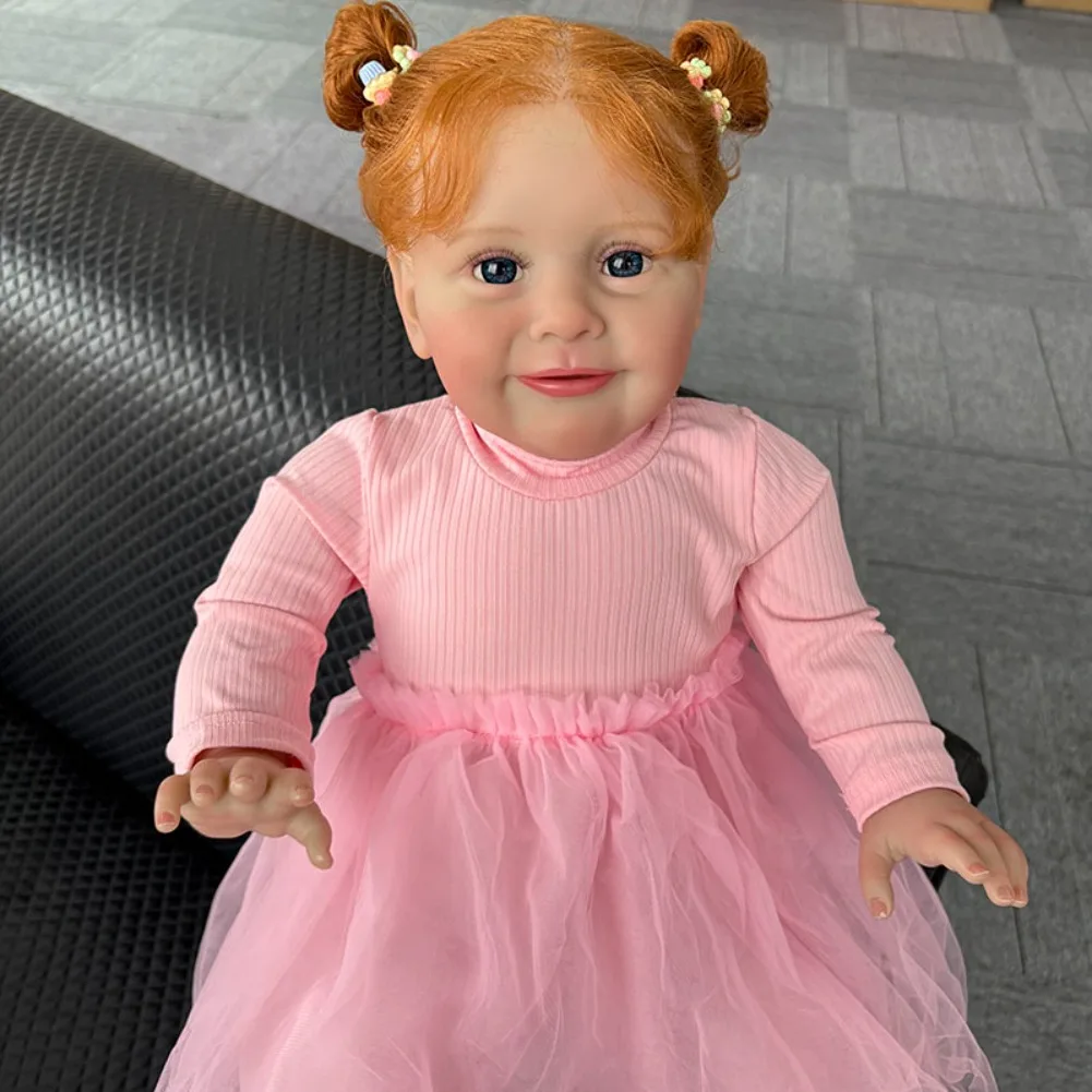 65CM 26 cali Duża Lalka Reborn Niemowlę Dziewczynka Popularna Zoe Ręcznie Malowana z Widocznymi Żyłkami Bonecas Bebe Reborn Realistyczna