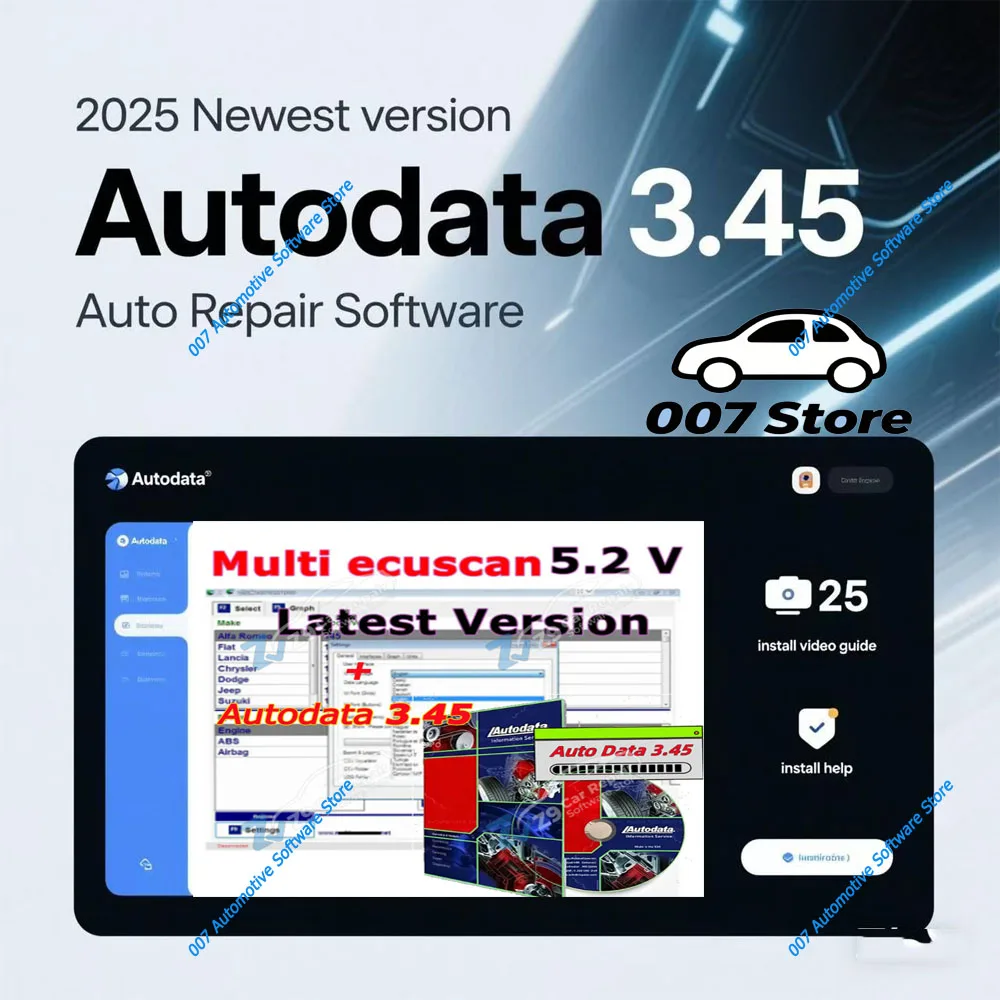 

Обновление программного обеспечения Multiecuscan V5.2 для авторемонта Fiat Chrysler Dodge Jeep Suzuki с популярным программным обеспечением Autodata 3,45–2025