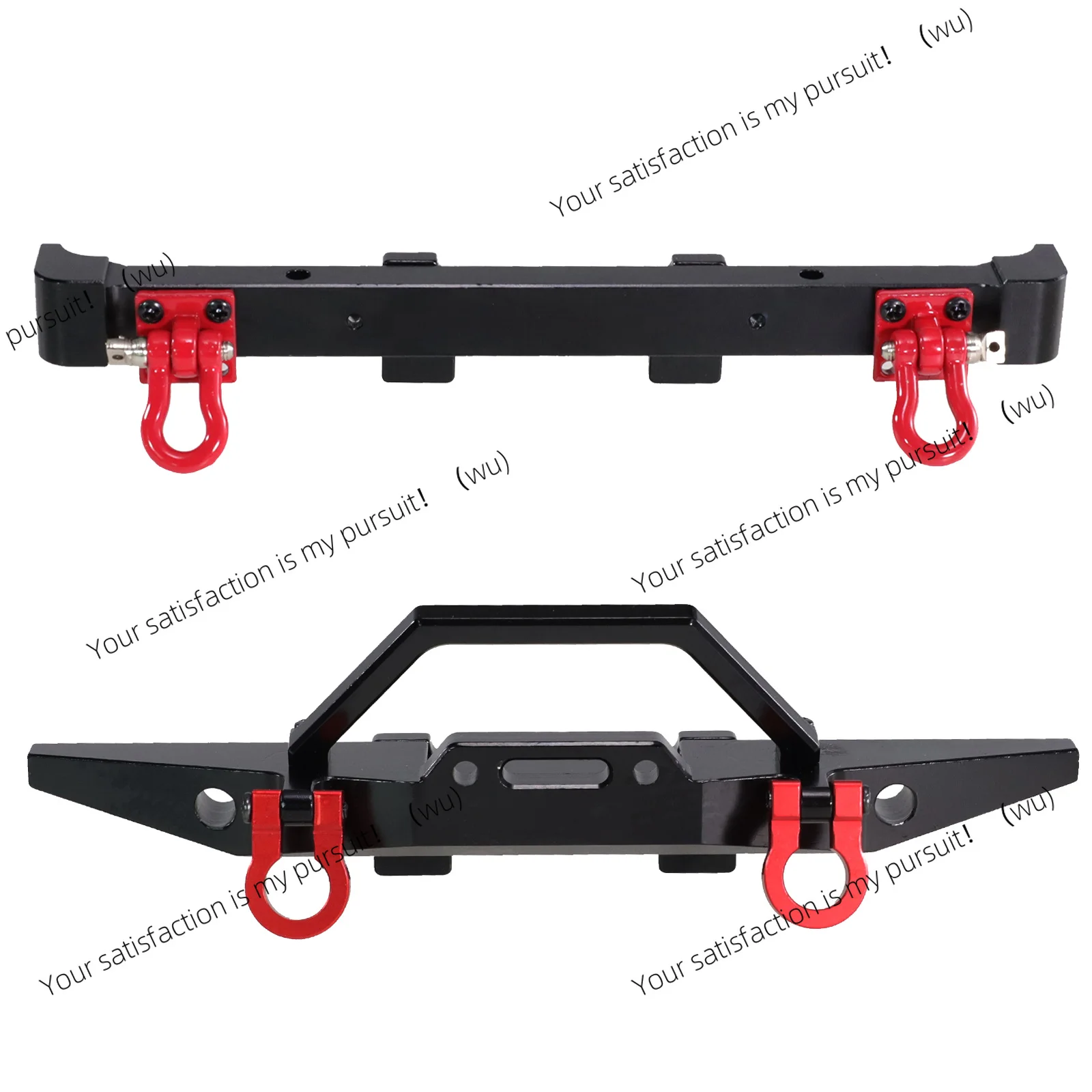 For MN 1/12 MN128 Wrangler Metal Front Rear Bumper Protective Bar Upgrade Front Bumper Guard Buckle