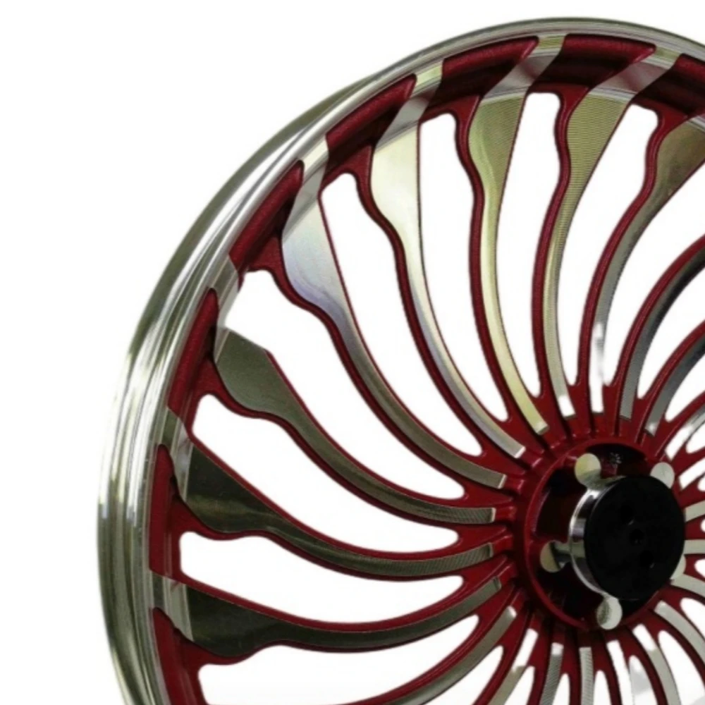 For SUZUKI GN125 18Inch 22‑Oblique‑Spoke Alloy Wheel Rim Anti‑Impact Rust‑Proof Stable‑Riding Motorbike Aftermarket Accessories