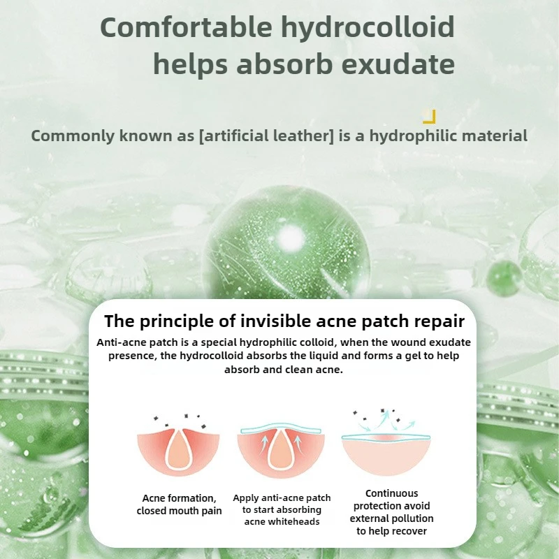 Tea Tree Oil Hydrocolloid Dressing Patch 5 ชิ้น Salicylic Acid คอนซีลเลอร์กันน้ําที่มองไม่เห็น Patch แพทช์สิว