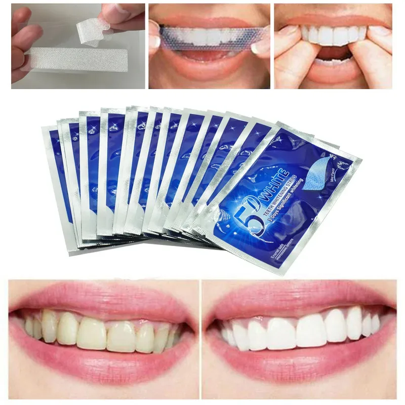 5/10/20/30pcs Teeth Whitening Strips Mint Scented Teeth Cleaning Gel Bleaching Tape Tooth Whitener Oral Care Dental Hygiene