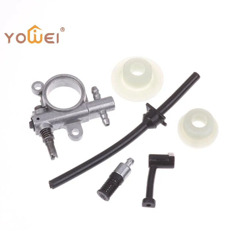 Latest Chainsaw Oil Pump Line Hose Kit With Integrated Endless Screw For 25CC 2500 Chainsaw Pump Nozzle Connection