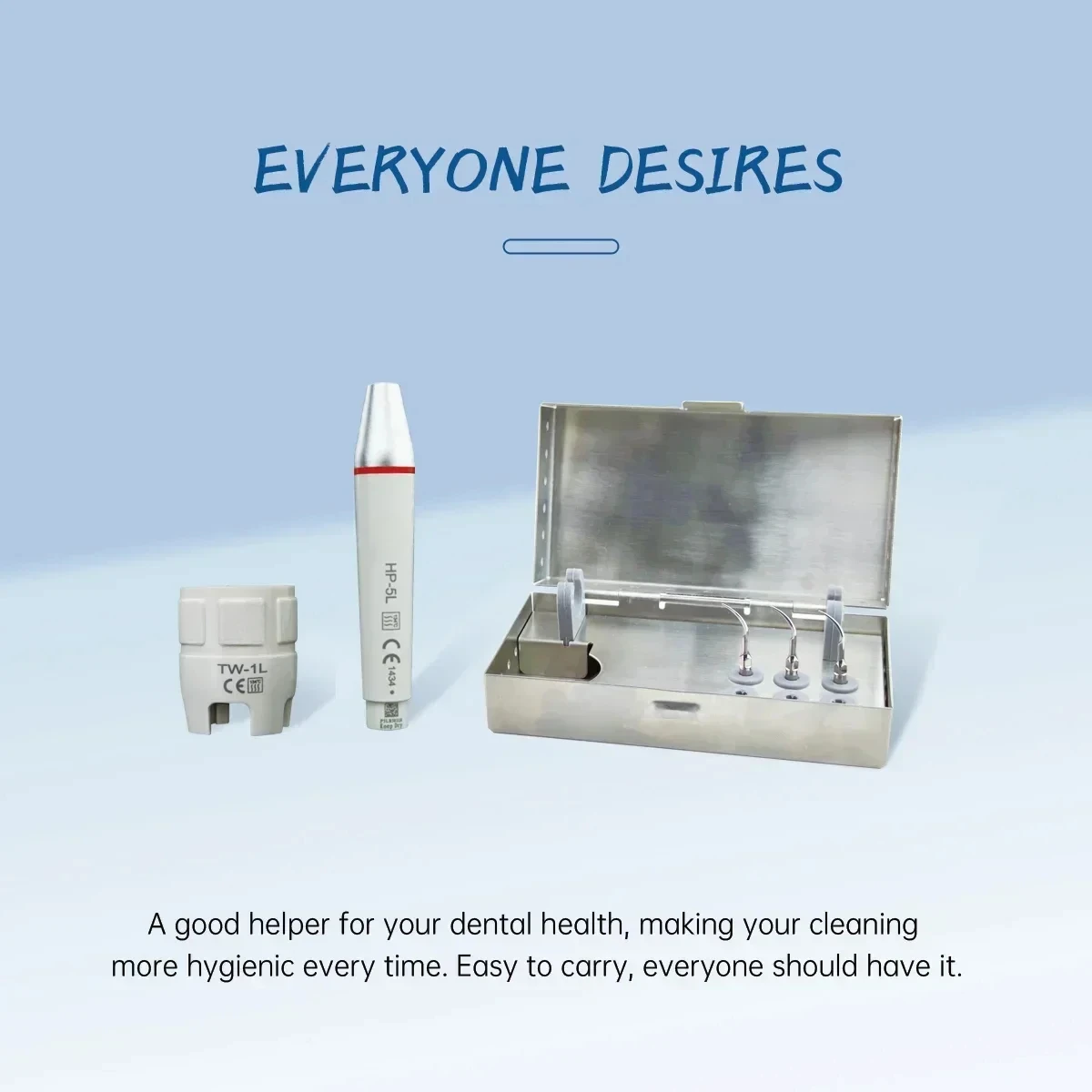 Refine Sterilization Pack for EMS Scalers has Handpiece Tips Wrench Disinfection Container Piezon Ultrasonic Scaling Accessories