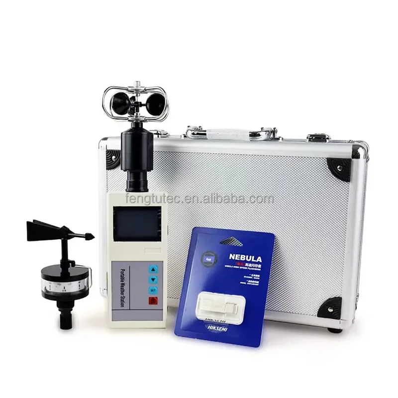 Small Handheld Portable Weather Station Indoor and Outdoor Industry Farm Movable Weather Meteorograph