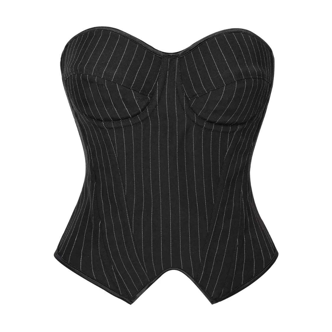 مخطط بحافة فولاذية وسفينة، ملابس داخلية نسائية على شكل هيكل السمكة بدون حمالات، مثيرة وضيقة #1