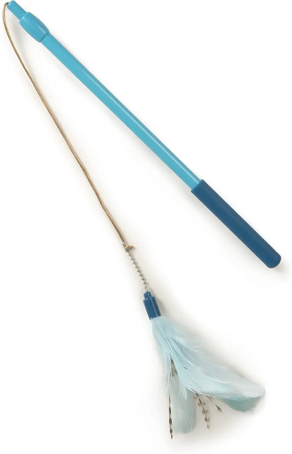 

Игрушка для кошек Frisky Flyer Feather Wand, выдвижная до 24 дюймов — синяя, один размер