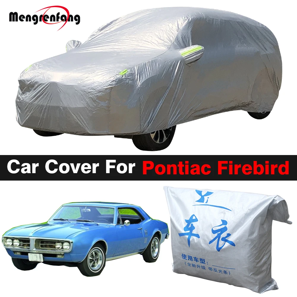 Full Car Cover Outdoor Anti-UV Sun Shade Rain Snow Prevent Windproof Auto Cover For Pontiac Firebird 1967-2002