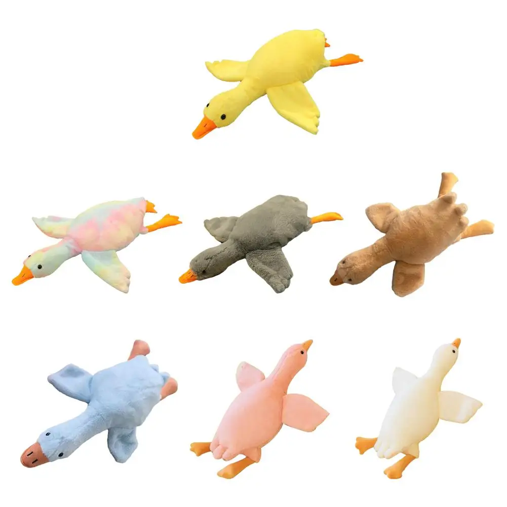 Funny Goose Stuffed Soft Duck Plush Toy Sleeping Pillow Sofa Cushion Swan Goose Dolls For Bed Couch Tachable Sleeping Companion