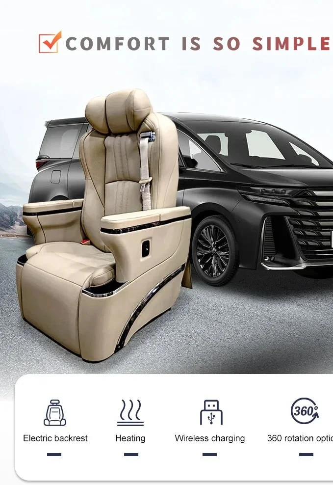 New Cust omized China luxury Bus Seat Trade Car Seat Covers Full Set luxu ry Leather Electric Leg Support Suv luxury Car Seat