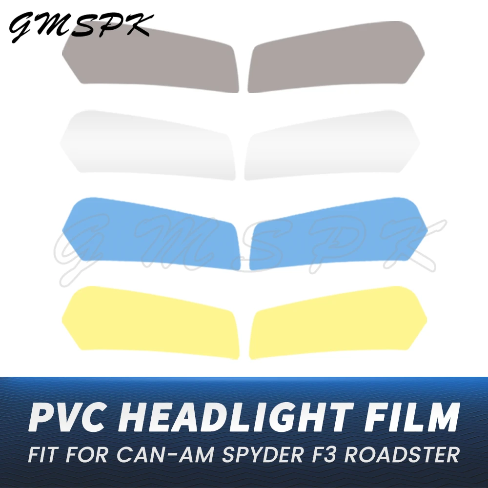 Fit for Can-Am Spyder F3 2015-2024 Motorcycle Headlight Protector Tint Film Smoked Yellow Blue Clear Head Lamp Tinting Sticker
