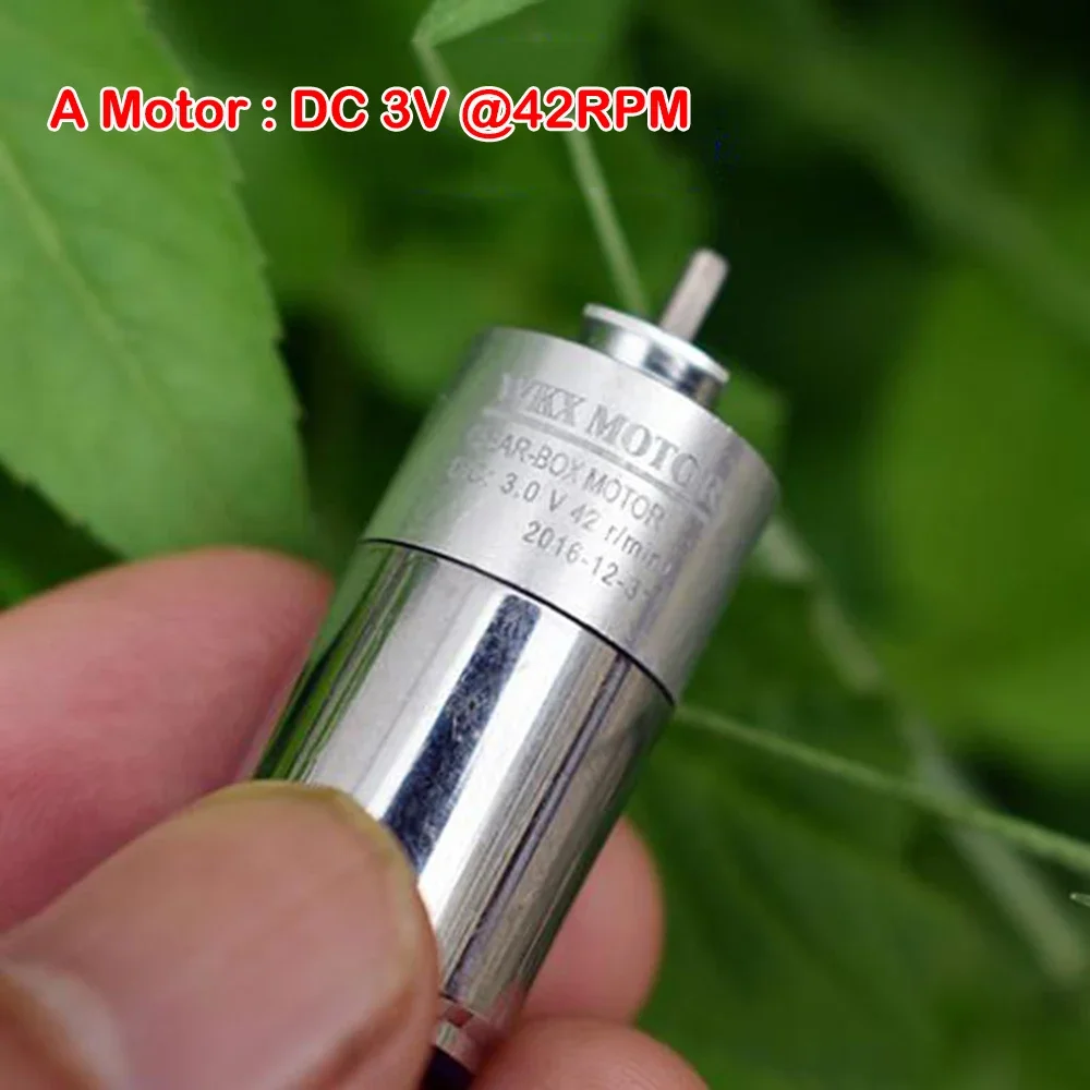 Mini Full Metal Gearbox Gear Motor Hollow Cup Reducer Motor ZGA16R Large Torque DC 3V-6V 94RPM Mute Coreless Gear Reducer Motor