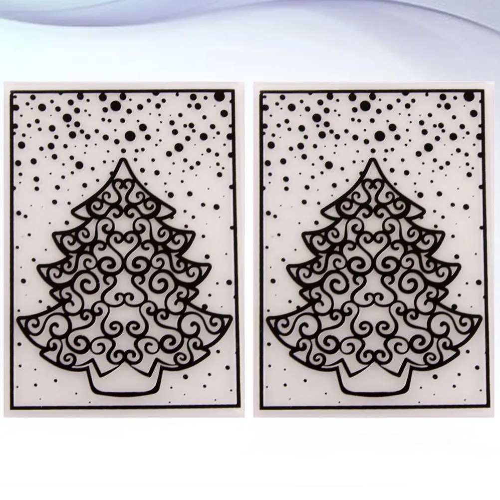 

2Pcs Embossing Mold Templates for DIY Paper Crafts Scrapbooking Cutting Dies Stencils Plastic Photo Frame Album Decoration