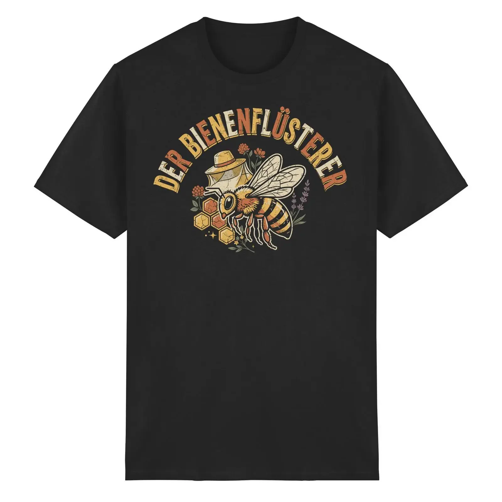 Honey Bee Lover Imker T-Shirt Imkerbekleidung Vintage gewaschen Atmungsaktiv Dehnbar Grafik Streetwear Herren Leicht