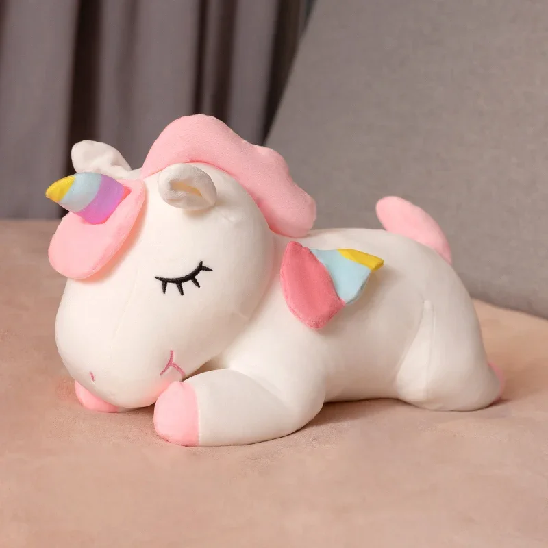 

New Giant Size Unicorn Plush Toy Soft Stuffed Cartoon Unicorn Dolls Animal Horse High Quality Birthday Gift