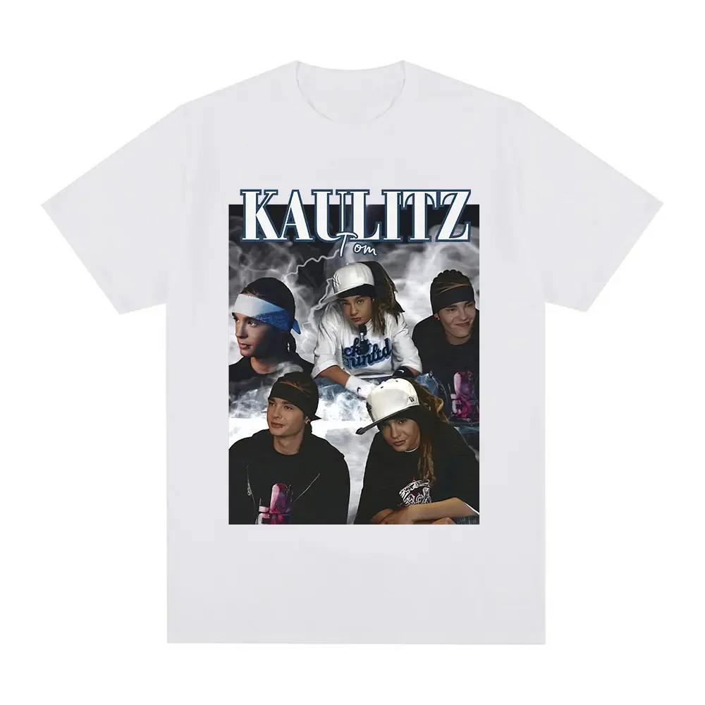 

Футболка с узором Tokyo Rock Band Hotel Tom Kaulitz, женская футболка в стиле хип-хоп, панк, готическая футболка, очень большая футболка с коротким рукавом