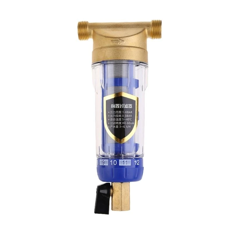 Backwash Water Filters Inline Prefilter for Municipal Tap Water and RV Top Sale