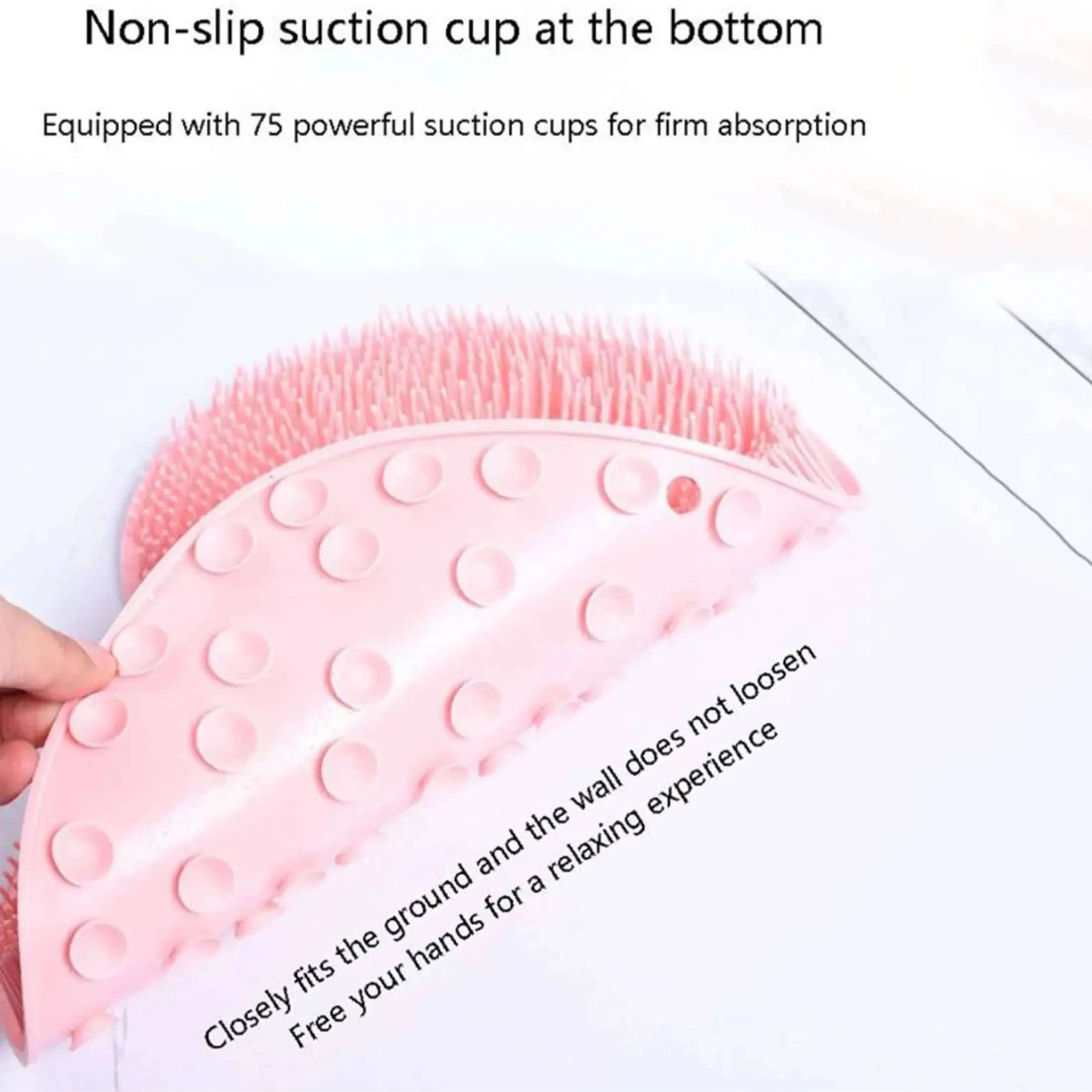 1PC- Lazy Foot Rubbing Tool Household Bathroom Foot Brushing Sole Massage Pad with Suction Cup Non slip Foot Wash Pad