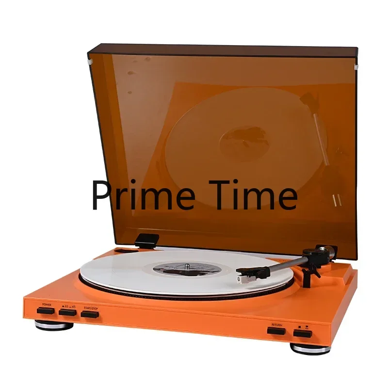 Retro Simple Vinyl Record Player European-style Retro Moving Magnet HIFI Turntable LP Vinyl 33/45rpm Dual Speed Record Player