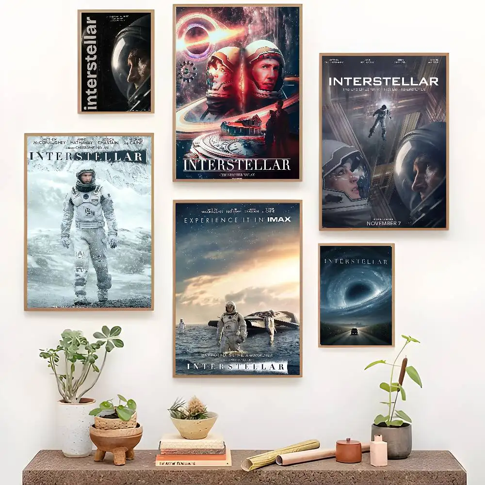 Hot Movie Interstellar Classic Vintage Posters Decoracion Painting Wall Art White Kraft Paper Kawaii Room Decor