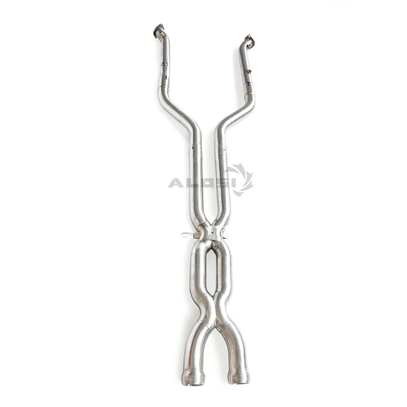 High-flow Middle Pipe Muffler M3 M4 F80 F82 F83 S55 3.0T 2014-2019 Stainless Steel Resonator Exhaust System