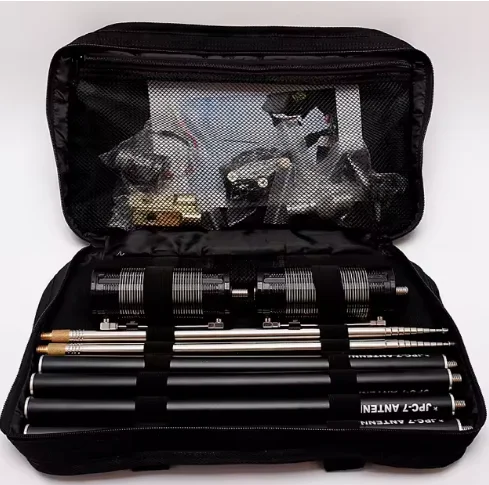 Multi-band portable shortwave antenna, Miniature dipole column radio
