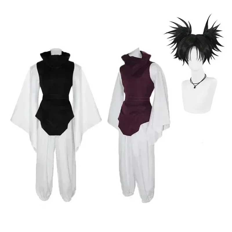 

Anime Jujutsu JJK Manga Choso Cosplay Costume Kaisen Choso Cos Top Vest Pants Burgundy Uniform Halloween Outfit For Women Men