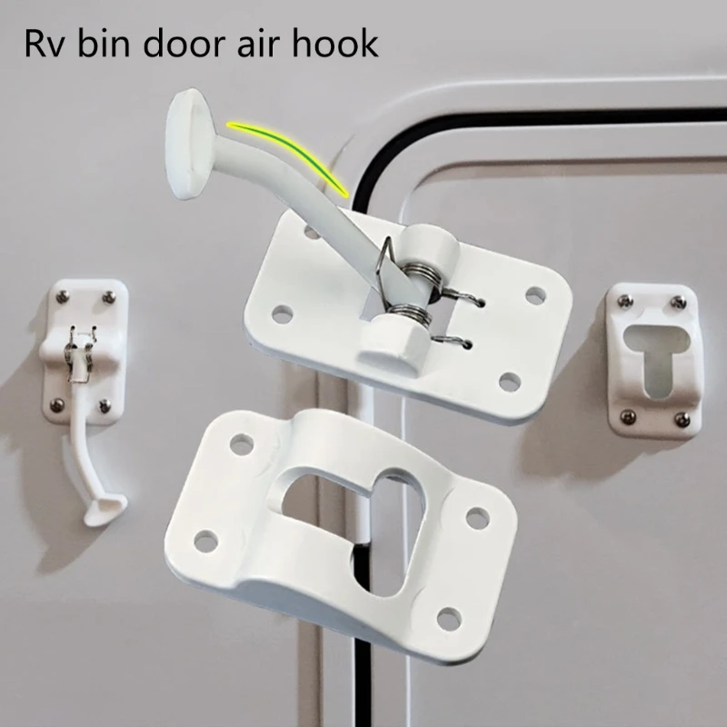 Upgrades Door Catch Hook Secure Travel Trailer Motorhome Door Holder Weather Resistant Nylon Door Stoppers for Travel